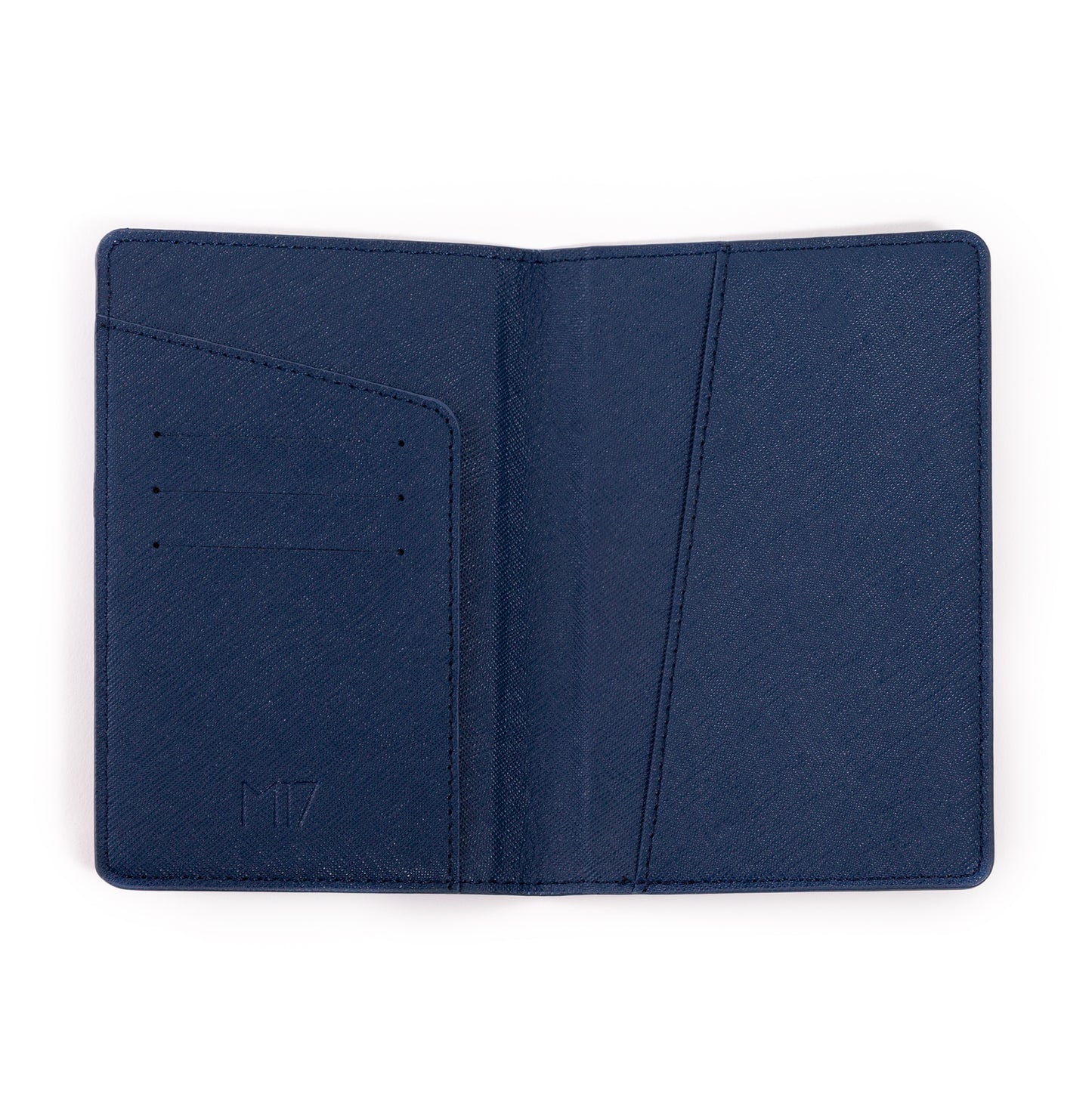 Blue Saffiano Passport Holder