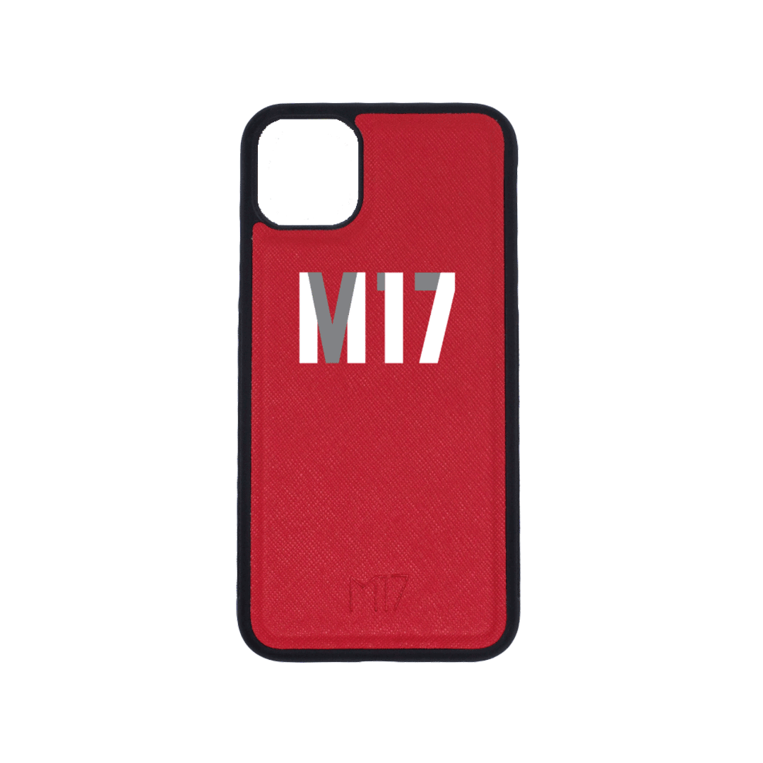 iPhone 11 Pro Max Saffiano Rojo