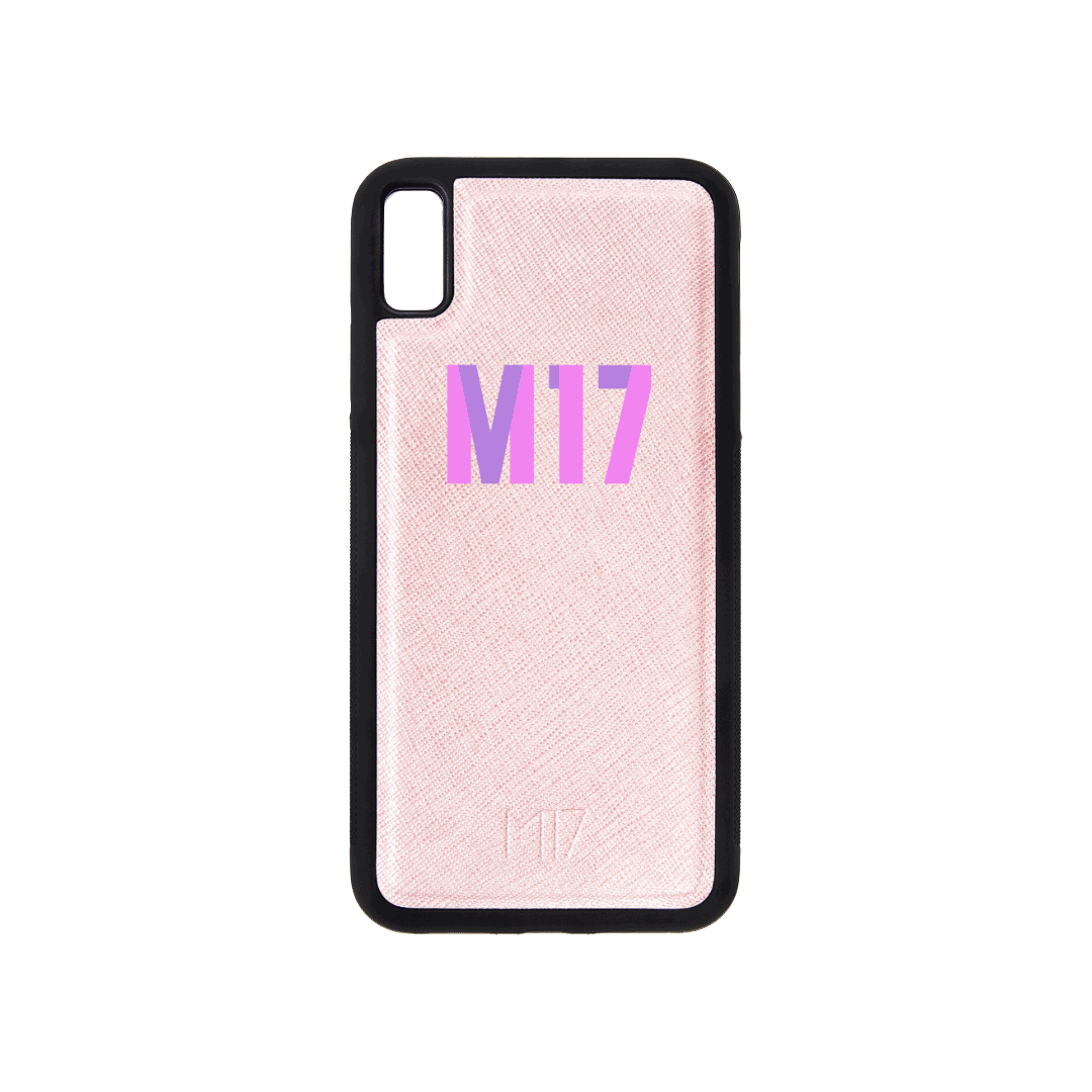 iPhone XS Max Saffiano Rose Gold