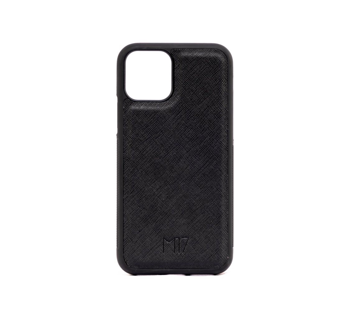 iPhone 12 Pro Saffiano Negro