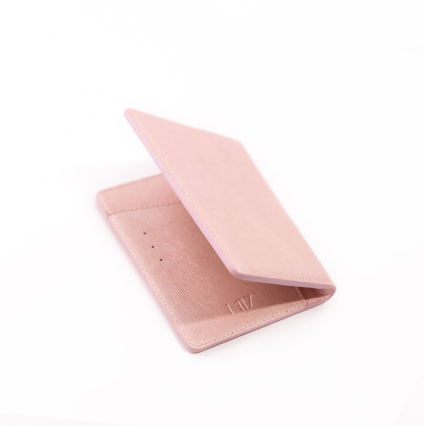 Porta Pasaporte Saffiano Rose Gold