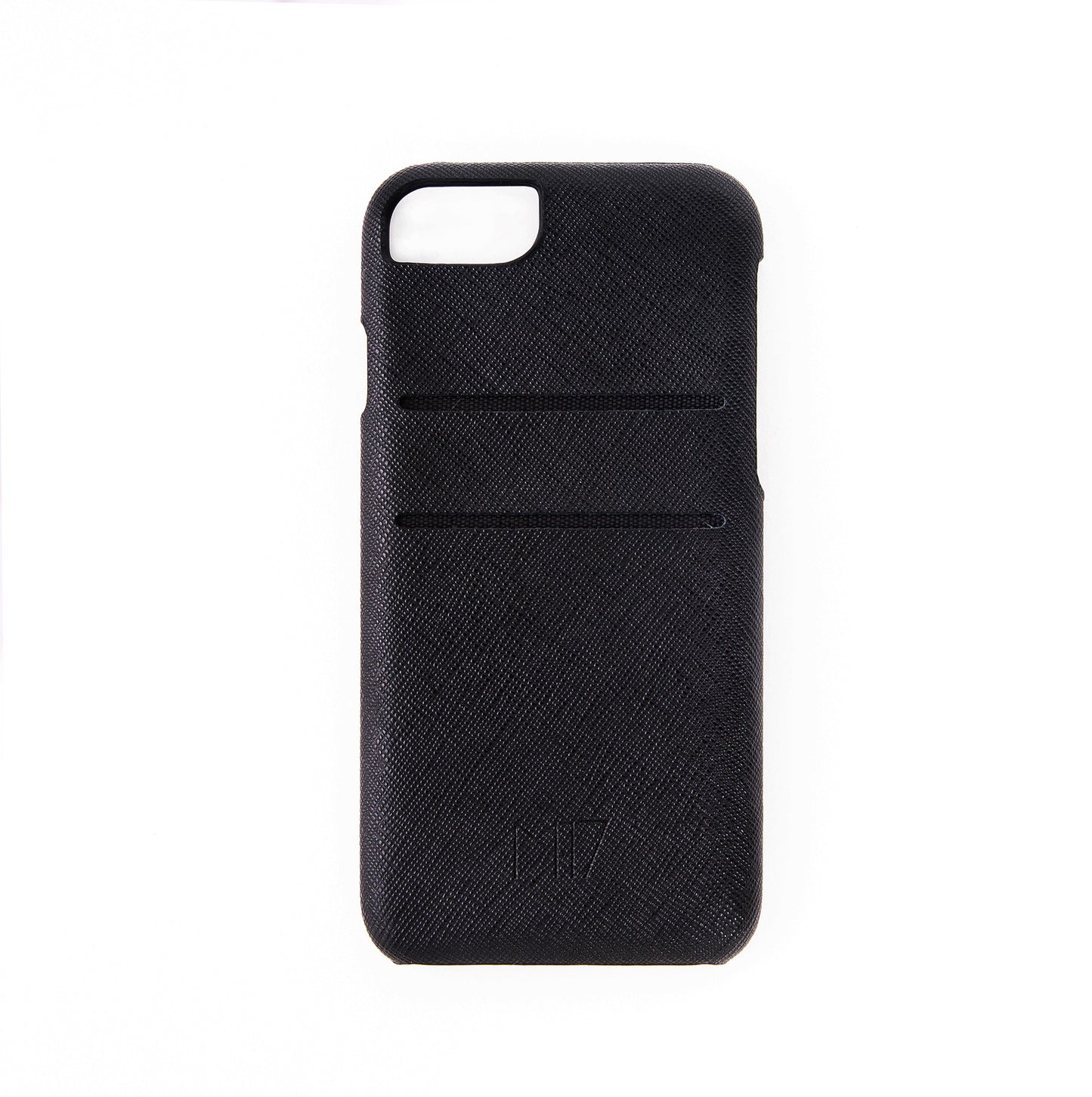 iPhone SE - 6/7/8 Saffiano Negro con Tarjetero