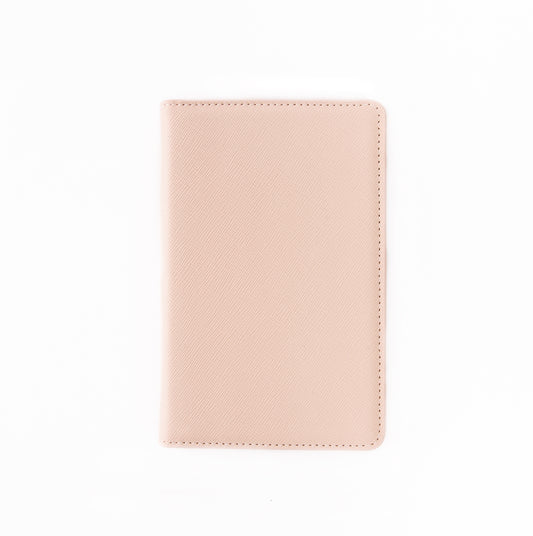 Porta Pasaporte Saffiano Nude