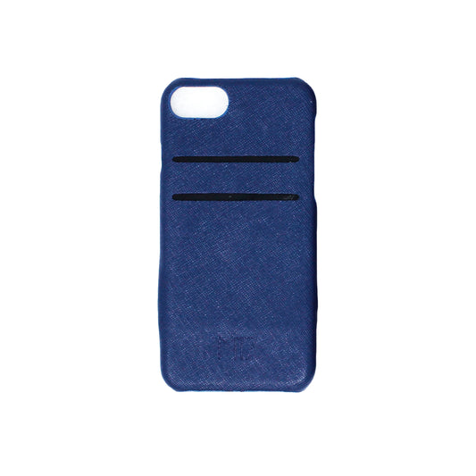 iPhone SE - 6/7/8 Saffiano Azul con Tarjetero