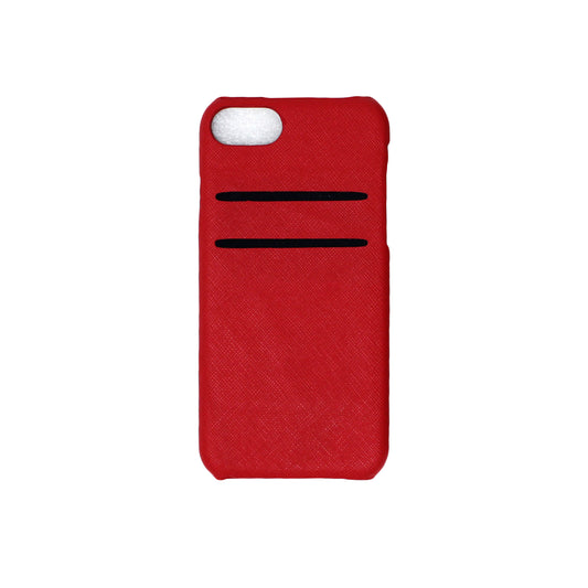 iPhone SE - 6/7/8 Cardholer Saffiano Rojo