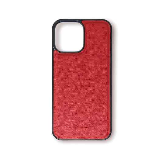 iPhone 14 Pro Max Saffiano Rojo