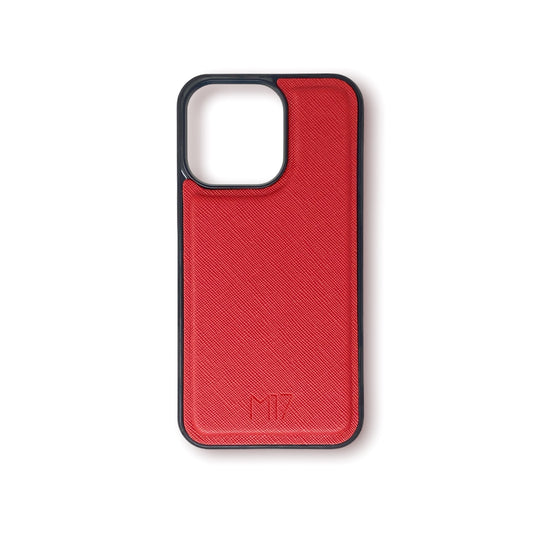 iPhone 13 Pro Saffiano Rojo