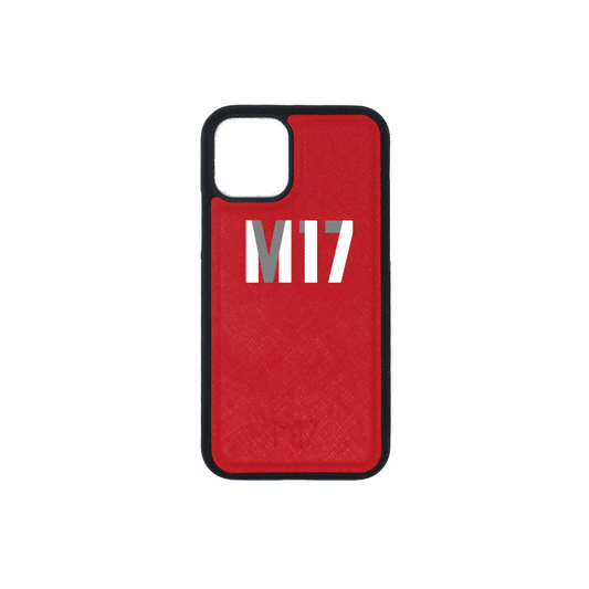 iPhone 12 Mini Saffiano Rojo