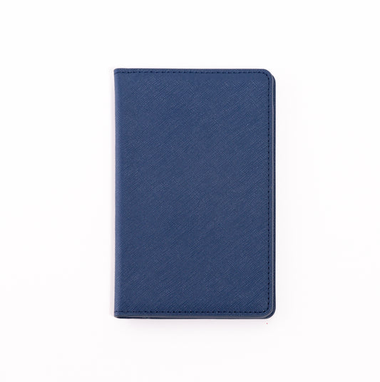 Blue Saffiano Passport Holder